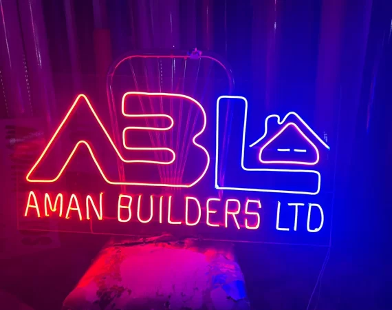 Aman Builders Ltd. - Neon Sign