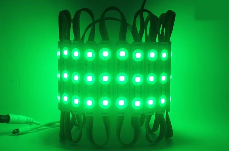 Green 3 LED Waterproof Module Light for sign board
